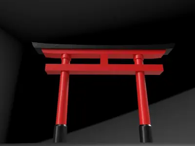 Santuario Low-poly 3D model