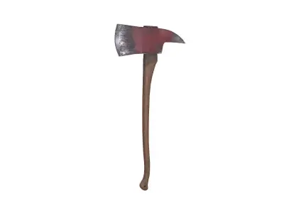 Old Fire Axe Low-poly PBR Free Free low-poly 3D model
