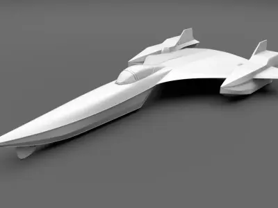 Blackbird Powerboat Scale model 3D print model
