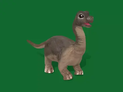 Brachiosaurus Baby Dinosaur Free low-poly 3D model