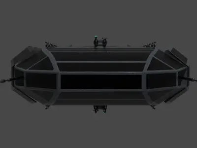 Archimedes-class Escort Frigate Low-poly 3D model
