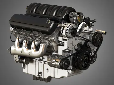 1500 Silverado Engine - V8 Pickup Truck Engine 3D model