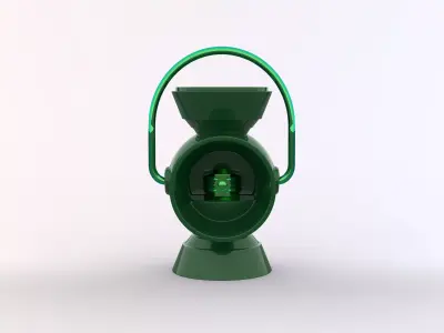 Green Lantern Battery Ring Holder 3D print model