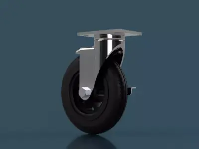 Castor Wheel 3D model