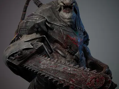 Biochemical Monster 06 Low-poly 3D model