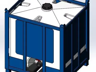 Assmans-ACO Container - Pallet Tank - PTC-200 3D model