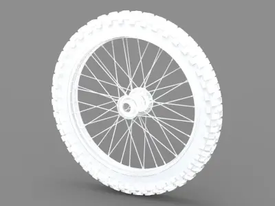 Generic Motorcycle wheel 3D model