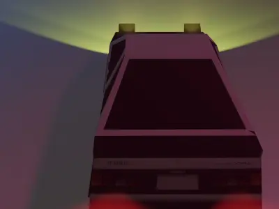 Low-poly Toyota AE86 Free low-poly 3D model