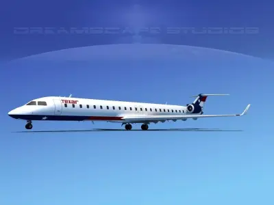 Bombardier CRJ900 Texair 3D model