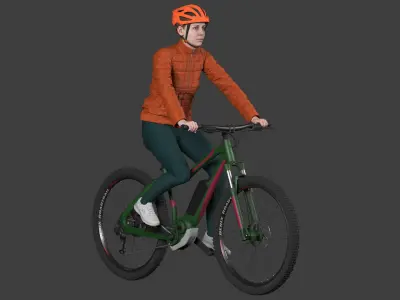 Bicycle Rider 3D model