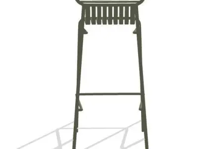 Week-End High Stool by Studio Brichet-Ziegler 3D model