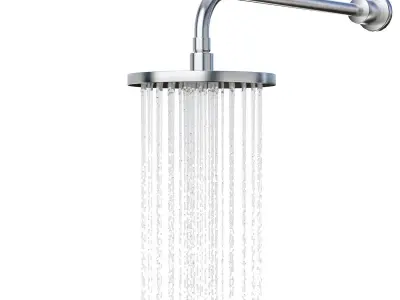 Wall Mounted Shower Head 3D model