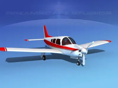 Piper Turbo Arrow 240 V06 3D model