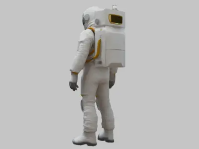 Low Poly AStronaut Low-poly 3D model