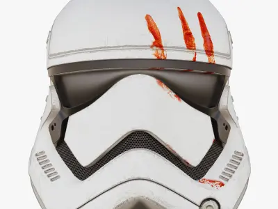 Star Wars First Order Stormtrooper Finn Helmet 3D model