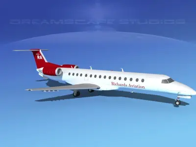 Embraer ERJ-140 Richards Aviation 3D model