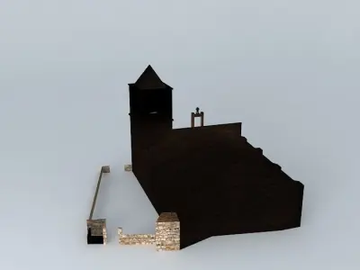 Parish Church of San Pedro. Robledillo de Trujillo Free 3D model