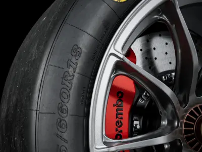 Dunlop LeMans24 265 660 R18 Front 3D model