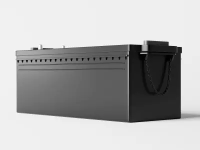 Car Battery or Lead Acid Battery or Solar Battery Low-poly 3D model