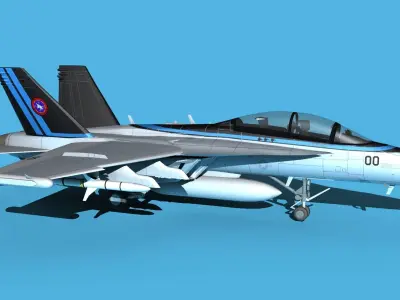 Boeing FA-18F Super Hornet V21 Maverick 3D model