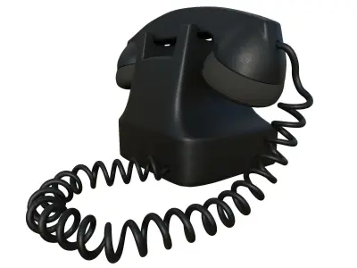 Telephone old fashioned Free 3D model