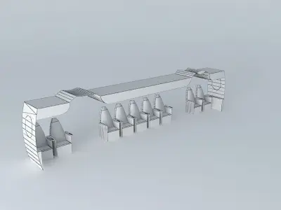 from group of people on bench Free 3D model