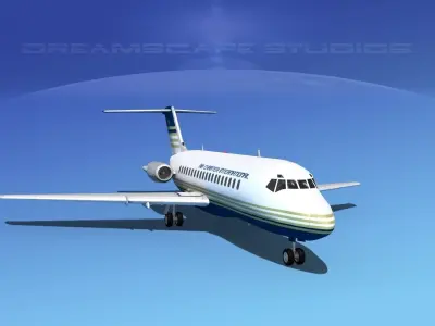 Doulgas DC-9-20 Air Charter Intl 3D model