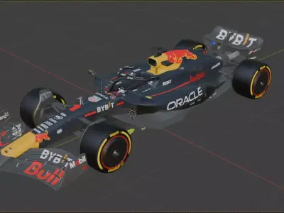 Oracle Red Bull Racing RB20 01 Max Verstappen Free 3D model