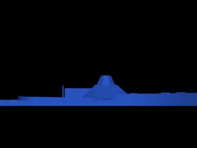 Old Small Armored River MineSweper Simple 3D print model