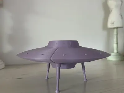 Ufo Space Ship Designer Flower Pot 3D print model