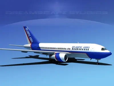 Boeing 767-200ER Atlantic Aero 3D model