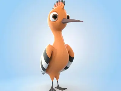 Hoopoe 3D model