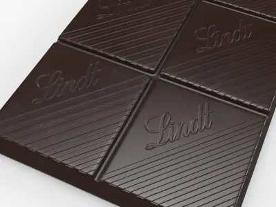 Lindt Dark Chocolate Bar 35g 3D model