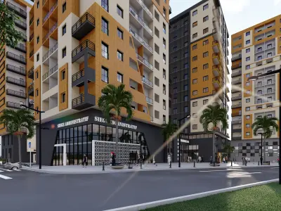 promotionnel residential  Low-poly 3D model