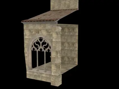 Arcade module Low-poly 3D model