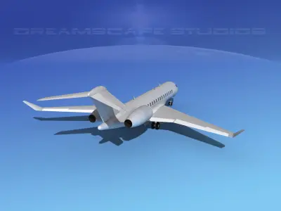 Global Express 8000 Bare Metal 3D model