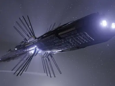 Scifi Alien Ship 3D model