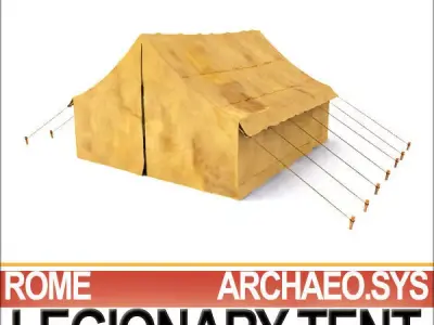 Leather Tent Ancient Rome Legionary 3D model