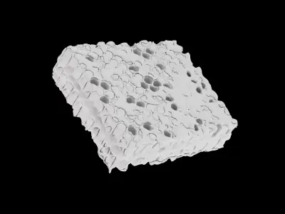 Honeycomb beeswax 3D model