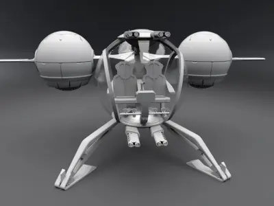 Oblivion Bubbleship Flyer Scale model 3D print model