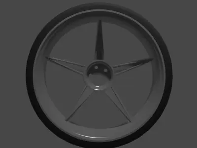 Rim and Tyre setup Free 3D model