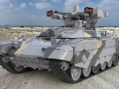 Tank Terminator BMPT 72 3D model