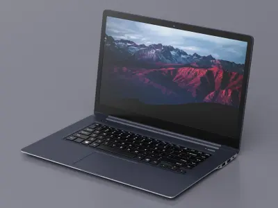 Slim Design Laptop 3D model