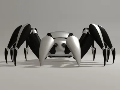 Spider Robot Low-poly 3D model