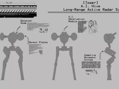 Hive AI Unit - Tower 3D print model