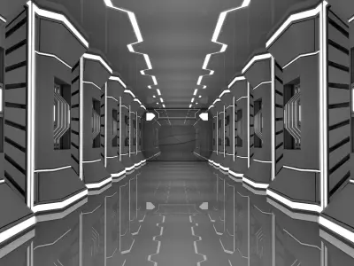 Sci Fi Corridor 3D model