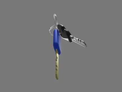 Car Keys - Locksmith - Chave de Carro - Chaveiro 3D model
