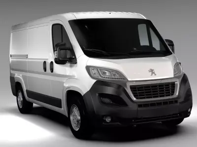 Peugeot Boxer Van L2H1 2017 3D model