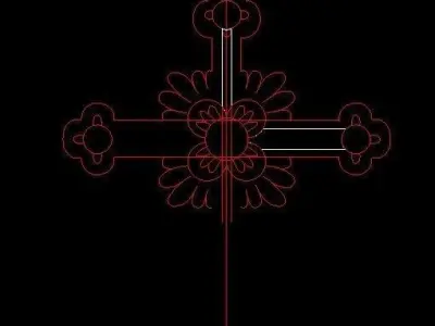 Historic Look Diamond Cross 3D print model