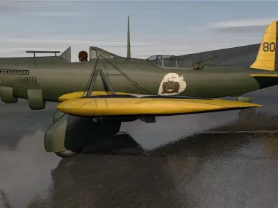 Curtiss A-8 Shrike 3D model